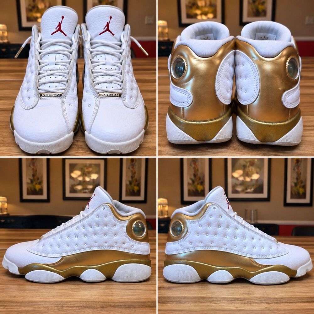 Air Jordan 13 Retro GS 6Y Defining Moments DMP White Gold 414574-135
